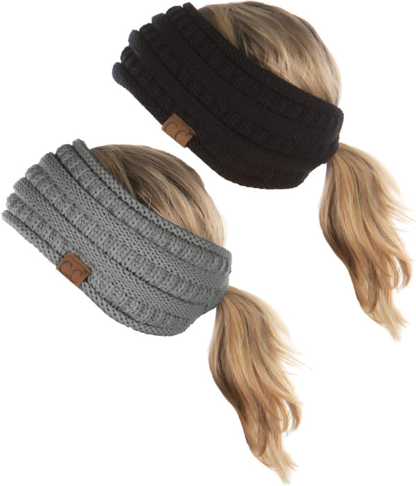 Funky Junque Lined Ponytail Headband