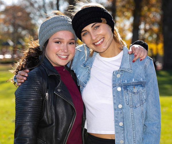 Funky Junque Lined Ponytail Headband