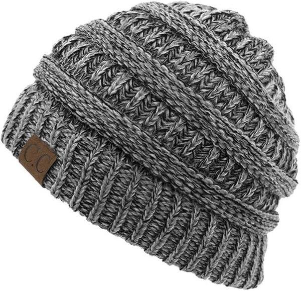 Funky Junque Marled Cable Knit Slouchy Beanies