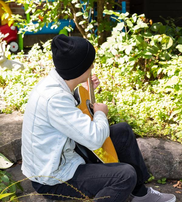 Funky Junque Mens Solid Cuff Knit Beanie