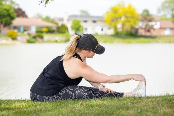 Funky Junque Funky Junque Side Button Criss Cross Ponytail Hats