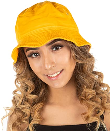 funky junque Solid Bucket Hat by Funky Junque