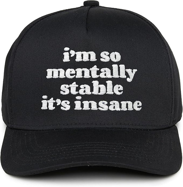 Funky Junque Solid Vintage Snapback Hat - Sayings