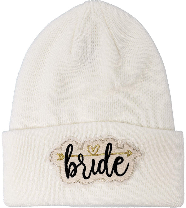 Funky Junque Women's Bride Patch Beanie