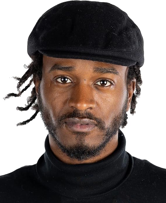 funky junque Wool Blend Newsboy Flat Caps