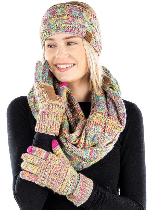 Funky Junque Headband Scarf & Gloves Matching Set By Funky Junque