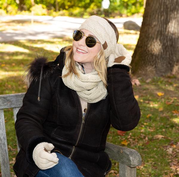 Funky Junque Headband Scarf & Gloves Matching Set By Funky Junque