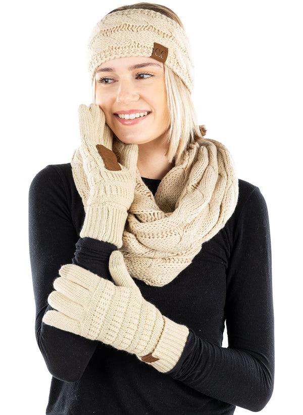 funky junque Headband Scarf & Gloves Matching Set by Funky Junque