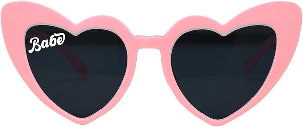 Funky Junque Heart Shaped Fashion Eyewear Sunglasses For Women - Bride/Babe