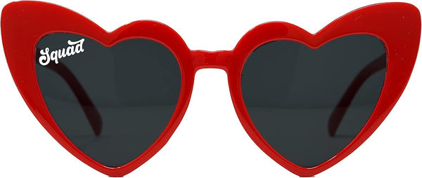 Funky Junque Heart Shaped Fashion Eyewear Sunglasses For Women - Bride/Squad