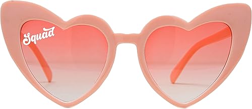 funky junque Heart Shaped Fashion Eyewear Sunglasses for Women - Bride/Squad