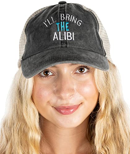 funky junque I'll Bring The - Cotton Mesh Baseball Cap by Funky Junque