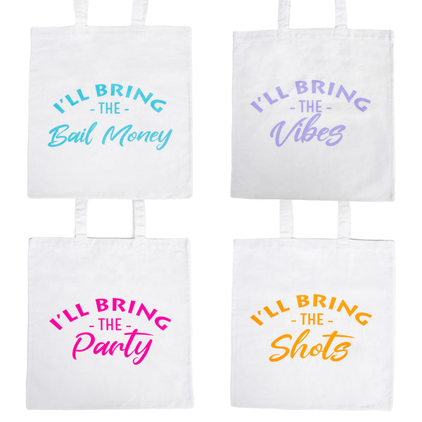 Funky Junque I'll Bring The Party Tote Bag By Funky Junque