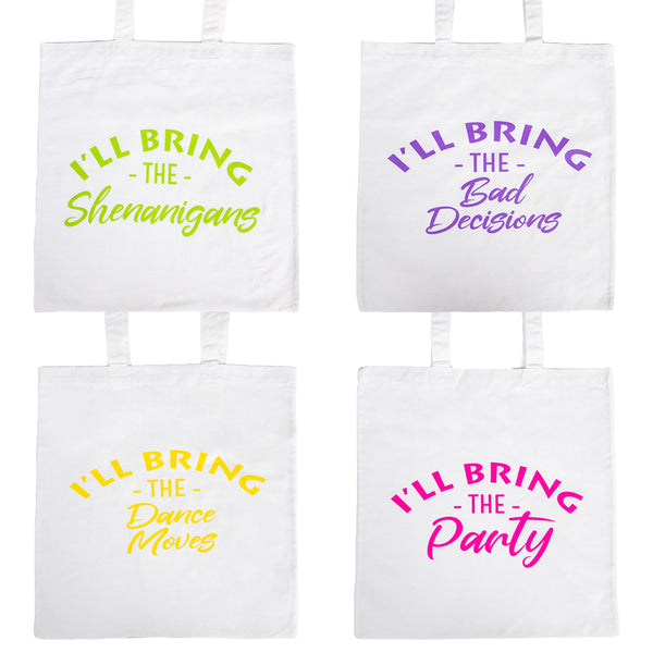 Funky Junque I'll Bring The Party Tote Bag By Funky Junque