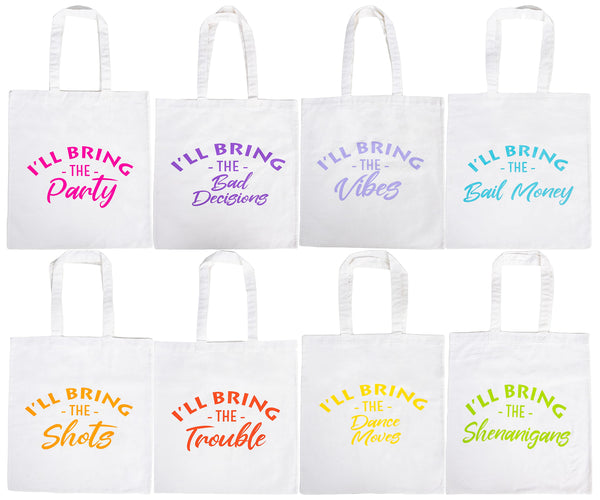 Funky Junque I'll Bring The Party Tote Bag By Funky Junque