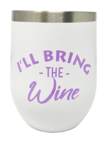 Funky Junque I'll Bring The Stainless Steel Wine Tumblers By Funky Junque