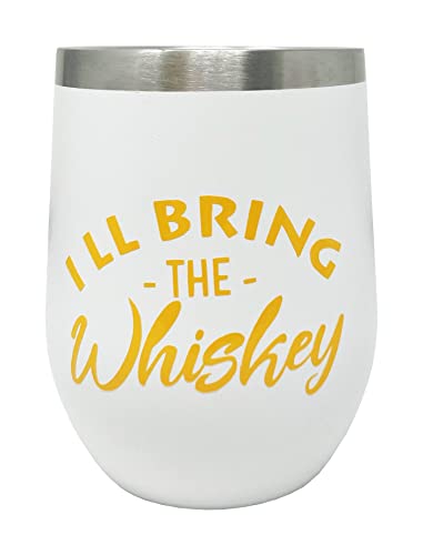 Funky Junque I'll Bring The Stainless Steel Wine Tumblers By Funky Junque