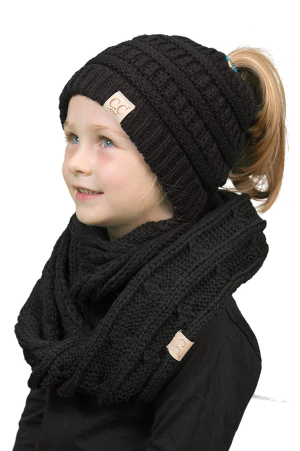Funky Junque Kids Beanie & Infinity Scarf Matching Set By Funky Junque