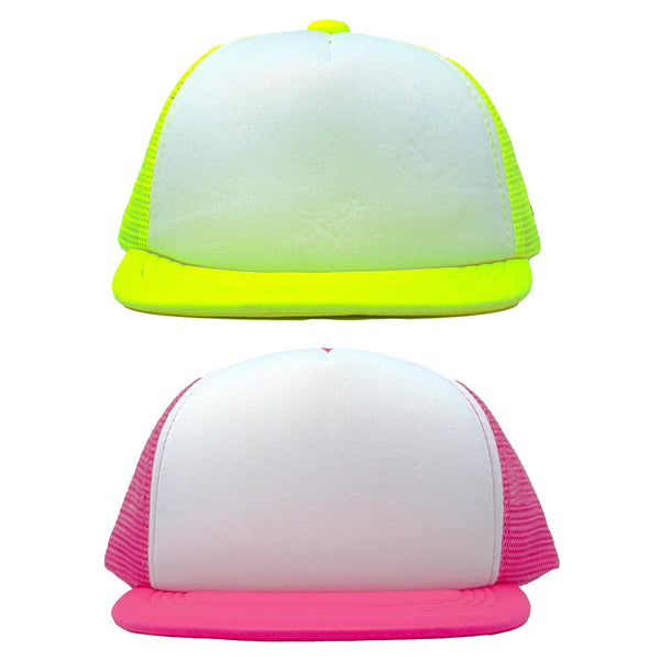 Funky Junque Kids Flat Brim Trucker Hat By Funky Junque