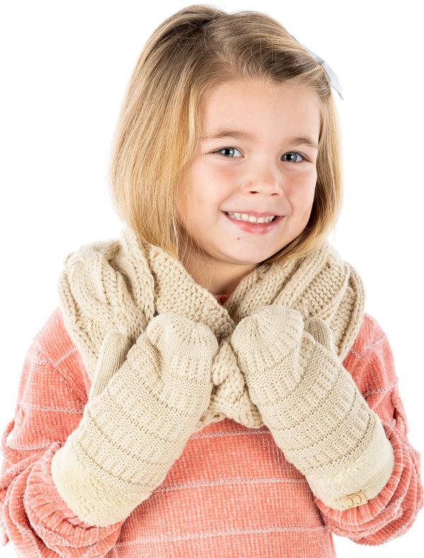 Funky Junque Kids Scarf & Mitten Matching Set By Funky Junque