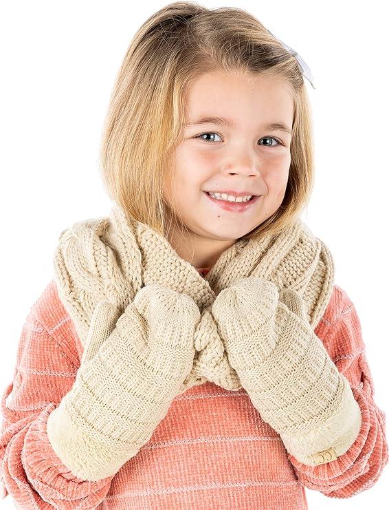 funky junque Kids Scarf & Mitten Matching Set by Funky Junque