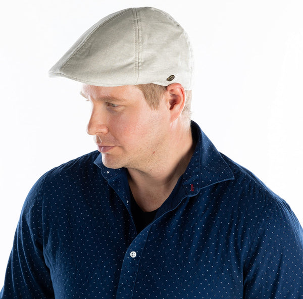 Funky Junque Linen Newsboy Summer Ivy Flatcap By Funky Junque