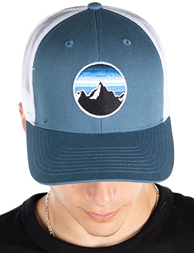 Funky Junque Mountain Patch Trucker Hat By Funky Junque