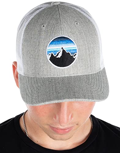 funky junque Mountain Patch Trucker Hat by Funky Junque