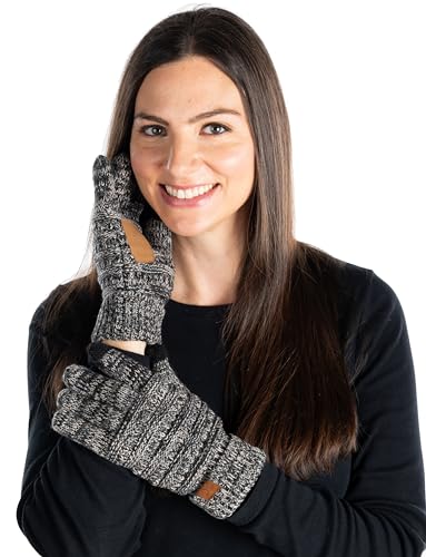 Funky Junque Multicolor Knit Fleece Lined Gloves By Funky Junque