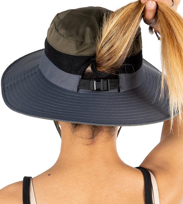 Funky Junque Multicolor Ponytail Bucket Hat By Funky Junque