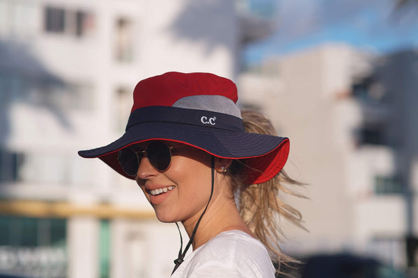 Funky Junque Multicolor Ponytail Bucket Hat By Funky Junque