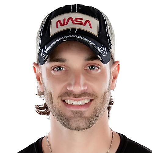 funky junque NASA Distressed Baseball Cap by Funky Junque