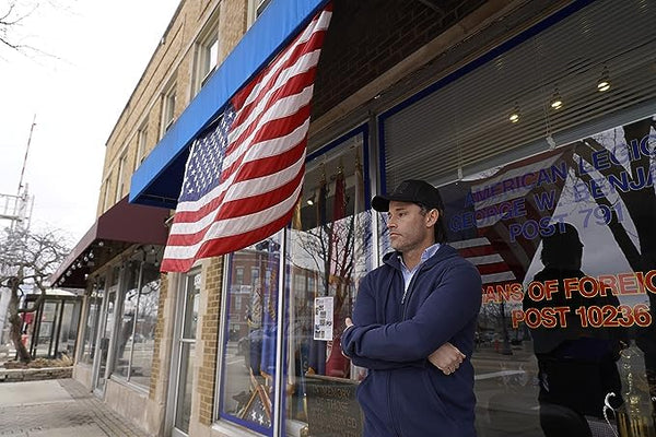 Funky Junque Painted Flag Five Panel Trucker Hat By Funky Junque