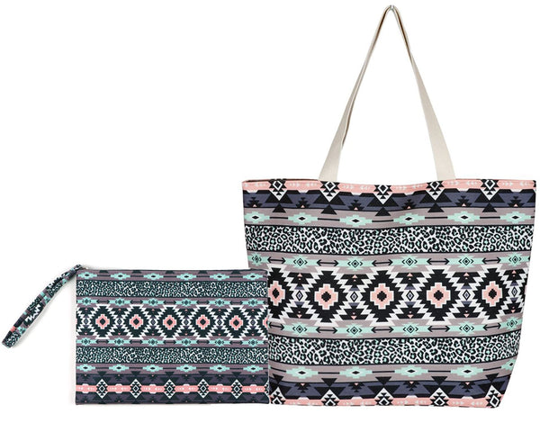 Funky Junque Pattern Beach Bag Tote By Funky Junque