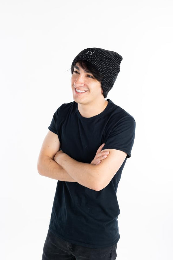 Funky Junque Reflective Cuff Beanie By Funky Junque