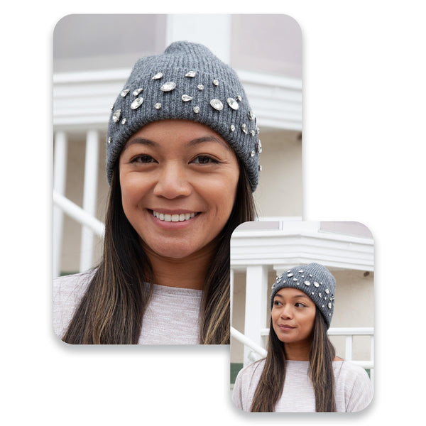 Funky Junque Rhinestone Sparkle Beanie By Funky Junque