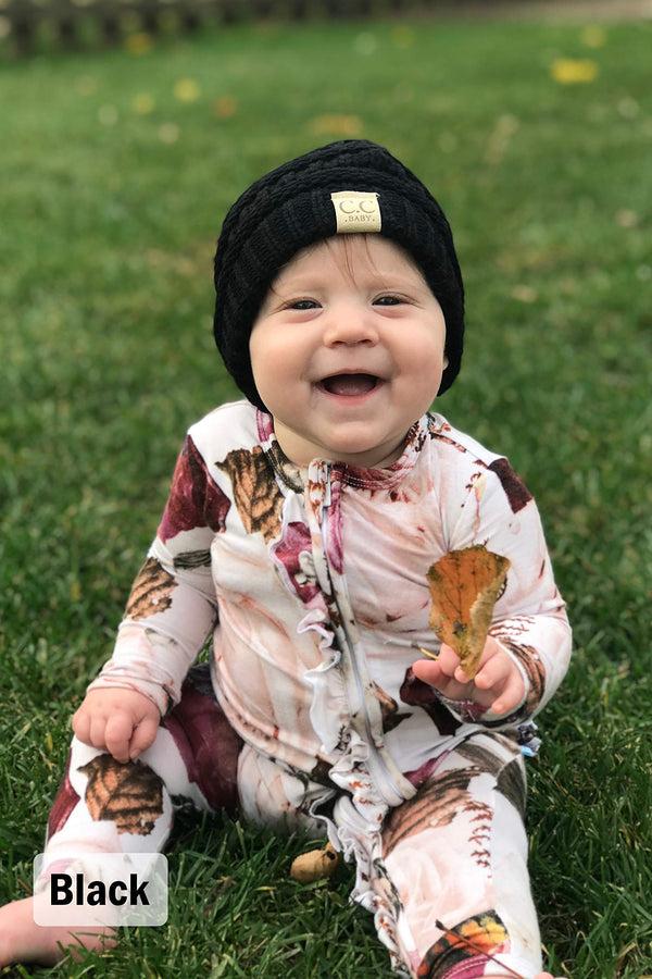 Funky Junque Ribbed Knit Baby Beanie By Funky Junque