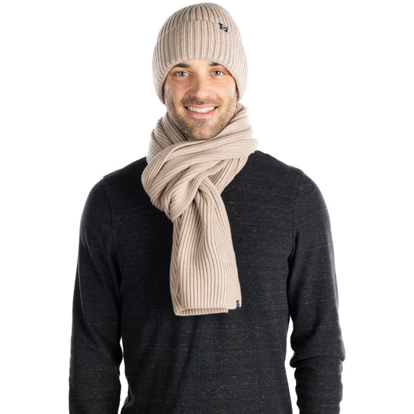 Funky Junque Ribbed Knit Beanie & Scarf Set By Funky Junque