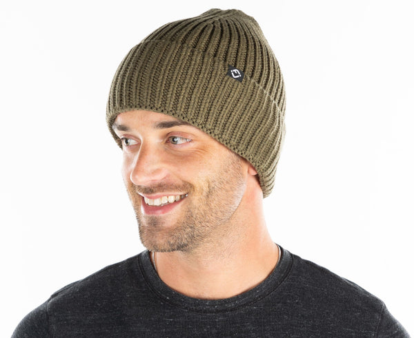 Funky Junque Ribbed Knit Buttery Soft Beanie By Funky Junque
