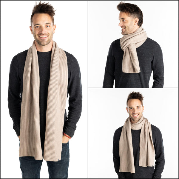 Funky Junque Ribbed Knit Buttery Soft Scarf By Funky Junque