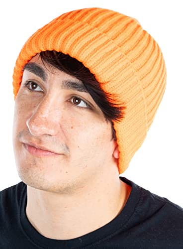 Funky Junque Ribbed Knit Stretch Beanie By Funky Junque