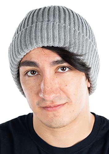 Funky Junque Ribbed Knit Stretch Beanie By Funky Junque