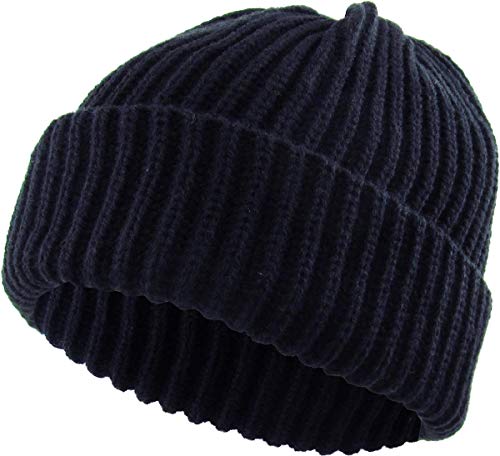 funky junque Ribbed Knit Stretch Beanie by Funky Junque