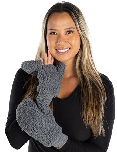 Funky Junque Sherpa Convertible Mittens By Funky Junque