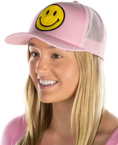 funky junque Smiley Face Trucker Hat by Funky Junque