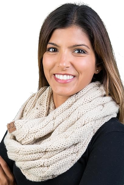 Funky Junque Solid Knit Infinity Scarf By Funky Junque