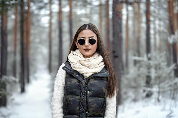 Funky Junque Solid Knit Infinity Scarf By Funky Junque