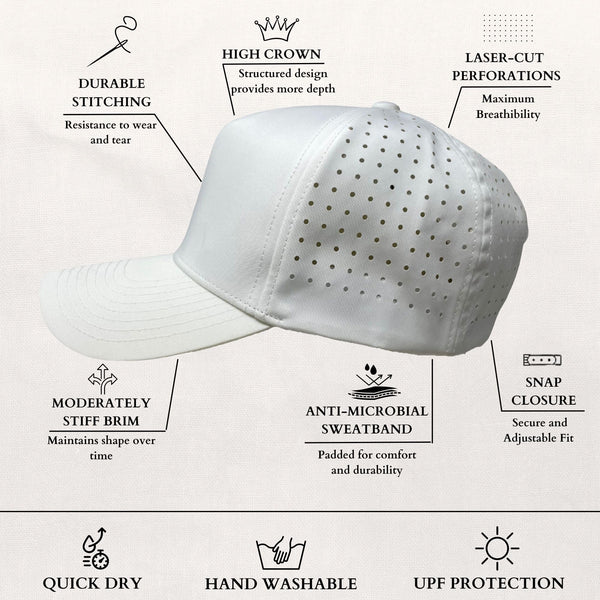 Funky Junque Solid Laser Cut Golf Cap By Funky Junque