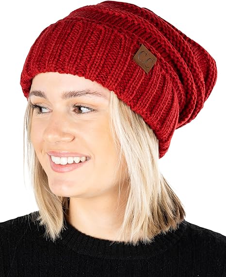 Funky Junque Solids Oversized Slouchy Beanie By Funky Junque