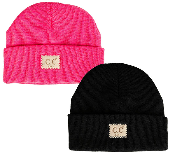 Funky Junque Suede Patch Baby Beanie By Funky Junque